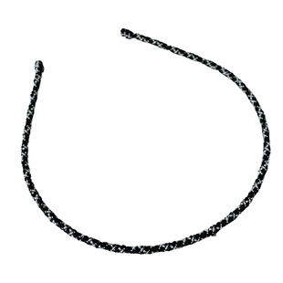 韩国进口3mm极细发箍高级感布艺格纹装饰发卡撸头发发箍女发饰