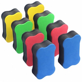 磁性可吸附板擦可爱小骨头板擦可爱卡通黑板擦白板擦可吸粉笔擦白板檫白板笔板擦白板笔檫易擦无痕儿童