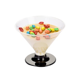 高脚慕斯杯布丁杯果冻杯冰淇淋杯硬塑料航空杯红酒杯子一次性带盖