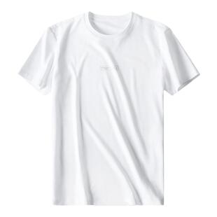 MrBu布先生印花圆领T恤男款夏季轻柔透气休闲体恤纯棉短袖GT01808