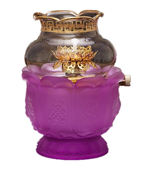 摆件琉璃防风液体供佛酥油灯包邮