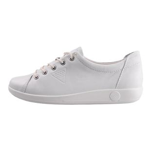 Ecco爱步女鞋秋季款小白鞋休闲板鞋平底系带单鞋 柔酷2号206503