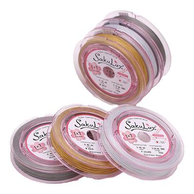 日本金丝软线穿珍珠专用钢丝线串珠手工diy手链项链进口珠宝线绳