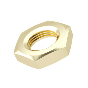 固万基黄铜细牙薄螺母国标GB808扁薄螺丝帽M8M10M12M14M16M18M20