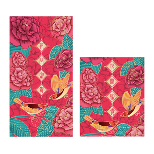 结婚过年用利士封花开富贵新年红包袋高档个性通用利是封定制印刷