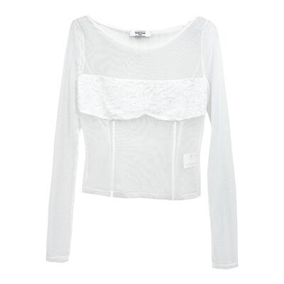 薄款蕾丝女上与原创长袖