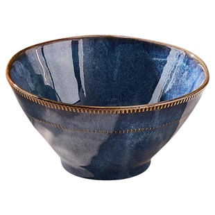 复古陶瓷斗笠面碗家用2025新款高级感吃面大碗面条碗大号拉面碗