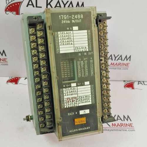 ALLEN BRADLEY 1791-24B8 B I/O MODULE (FAST SHIP BY DHL/FEDEX