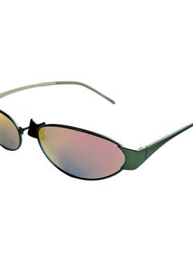 韩版椭圆彩色镜片防晒女士太阳镜