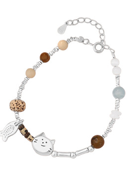 纯银S925小鱼碎银子手链