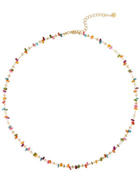 天然石多彩简约轻奢小众设计项链