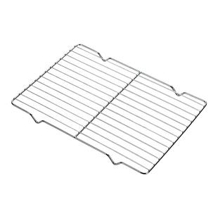 加粗长方形不锈钢烧烤网架烤鱼烤蔬菜架沥水商用平网带脚凉网架子