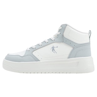 乔丹高帮皮面板鞋女鞋2026春季新款百搭潮流滑板鞋厚底休闲运动鞋