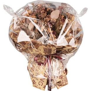 花束防尘袋防水透明玻璃纸opp袋子花店花篮配送鲜花包装资材