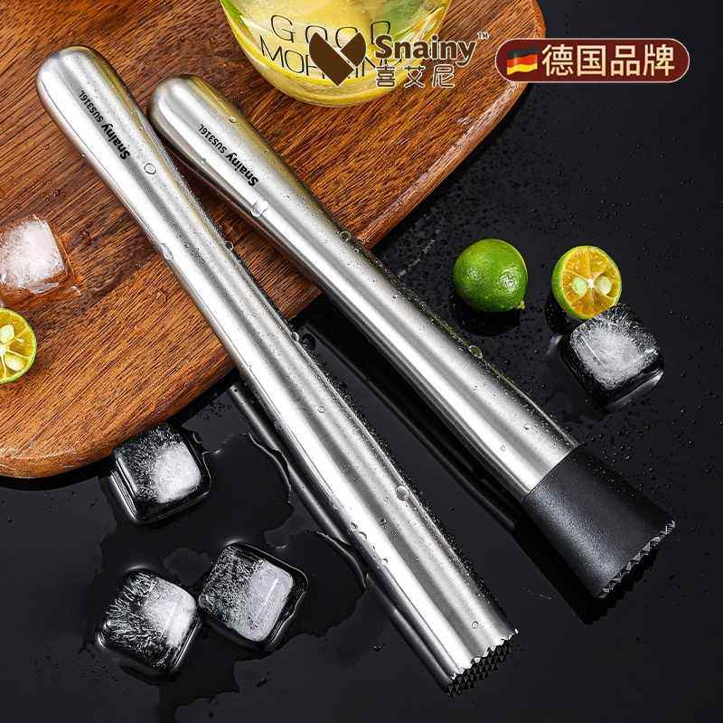 316不锈钢碎冰锤鸡尾酒薄荷叶锤酒吧压捣餐饮棍汁柠檬调酒棒压碎