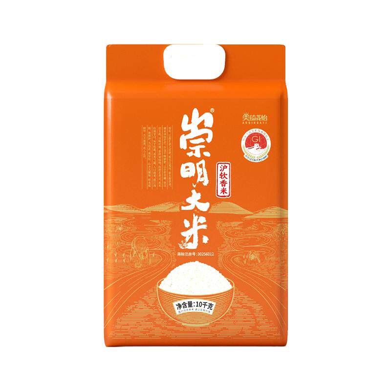 崇明大米珍珠米10kg×1袋×1组