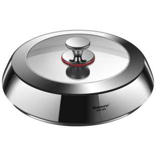 锅盖304不锈钢蒸锅炒锅盖钢化玻璃耐高温32cm家用食品级通用盖子