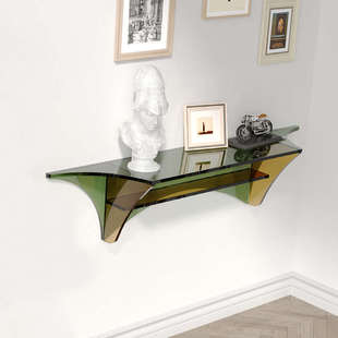 亚克力入户玄关置物架轻奢玄关桌台玄关柜门厅走廊过道装 饰挂墙上