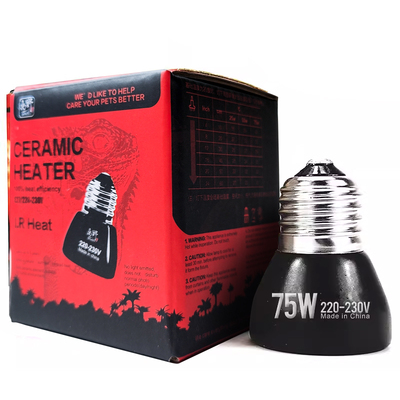 包邮质保 优质迷你陶瓷加热器陆龟/变色龙/蜥蜴用 25//50/75W C款