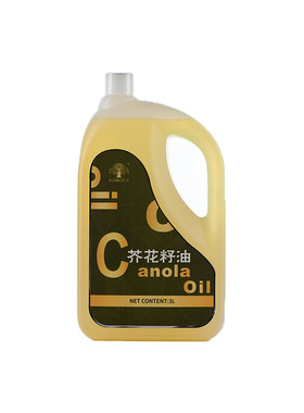香港黄金树 芥花籽油低温冷压榨进口植物食用营养菜籽油 3L