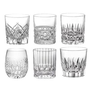 日本江户切子KAGAMI水晶玻璃手工威士忌杯洋酒杯洛克杯酒杯送礼