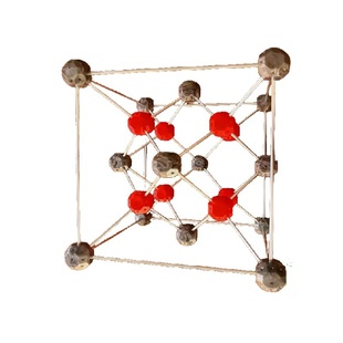 氟化钙萤石晶胞结构球棍模型多面角球型化学教学实验演示可拆教具