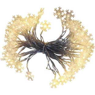 圣诞节装饰雪花灯饰圣诞树灯led小彩灯闪灯串灯满天星氛围灯布置