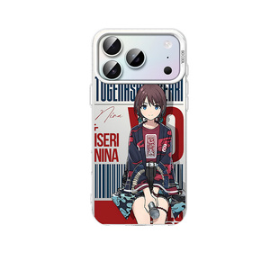 适用苹果17promax手机壳gbc哭泣少女iphone17彩银外壳17pro磨砂散热ip17十七手机套17pro防摔17promax动漫17