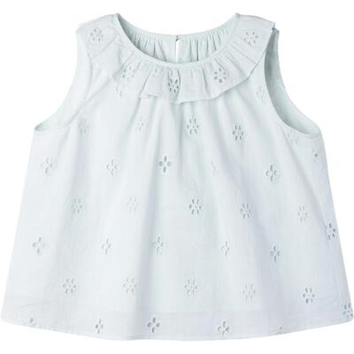 【薄荷海风】高密全棉 法式度假背心小衫套装阔腿裤女童夏新