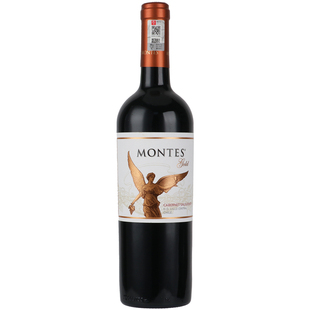 智利原瓶进口 蒙特斯天使金天使精选赤霞珠梅洛 红葡萄酒Montes