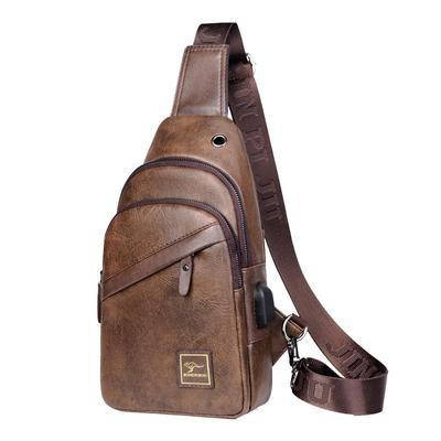 gebur男士胸包斜挎包单肩包