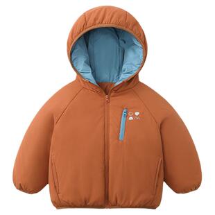 [牛角包软壳][防水]齐齐熊宝宝棉服秋冬发热保暖男童户外防风外套