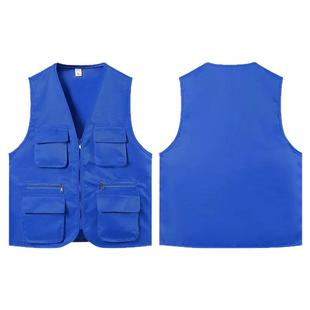 反光网眼马甲定制多口袋志愿者研学活动儿童教育托管背心印字logo