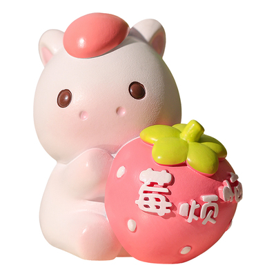 可爱小白马摆件马年吉祥物