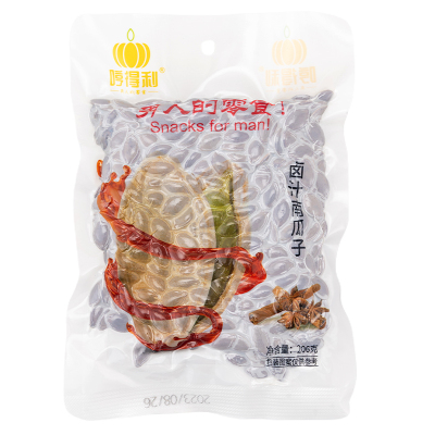 哼得利卤汁南瓜子206g卤味南瓜籽新货水煮五香湿南瓜子独立小包装