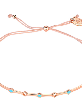 少女心竹节手链女纯银手镯小众设计简约ins个性小清新森系细手绳