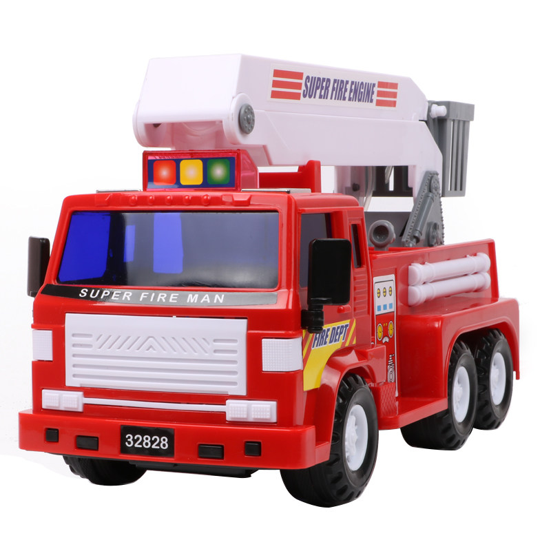 可喷水玩具模型惯性工程车