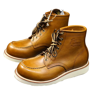 现货包邮男女红翼875风格复古哈雷工装靴机车牛皮靴骑士靴高帮