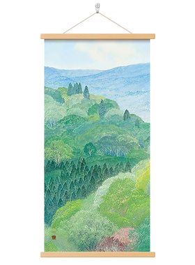 野地美树子日式原木风客厅装饰画