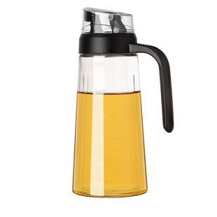 油壶玻璃油罐醋盐家用厨房自动开合油瓶专用酱油瓶食品级密封升级