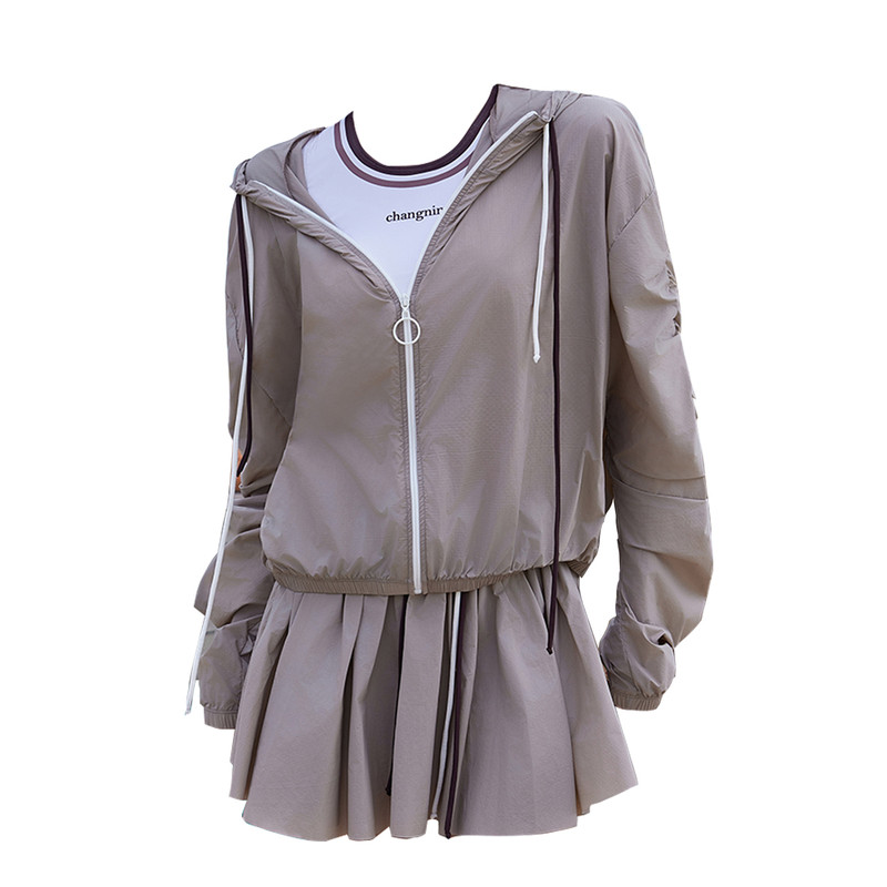 宽松潜水服女士分体防晒速干运动
