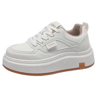 森马女鞋板鞋女厚底增高小白鞋2026新款冬季时尚运动休闲鞋子女款