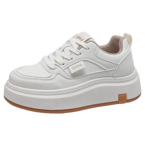 森马女鞋板鞋女厚底增高小白鞋2025冬季新款时尚运动休闲鞋子女款