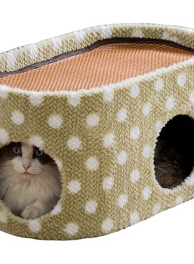 梅子猫猫窝猫抓板四季垫子