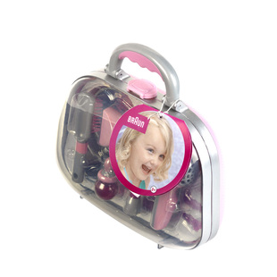 klein过家家吹风机口红公主女童女孩梳妆打扮仿真化妆品玩具套装