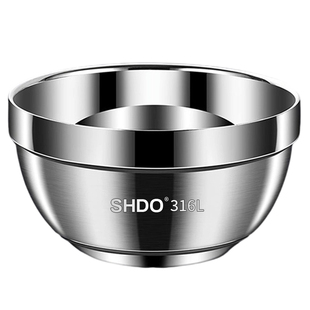 膳大皇 食品级316不锈钢碗儿童成人吃饭碗宝宝小碗防烫汤碗小铁碗