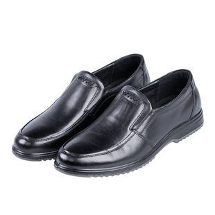 劳保鞋防静电皮鞋牛皮加油员男女防滑耐油夏季石油石化运输不系带