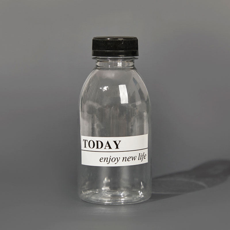 网红350ml加厚透明饮料瓶塑料瓶杨枝甘露酸奶茶海底椰牛奶瓶带盖