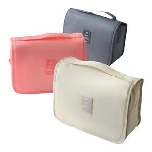 大容量挂钩洗漱包简约高级感旅行防水便携女外出旅游化妆品收纳包