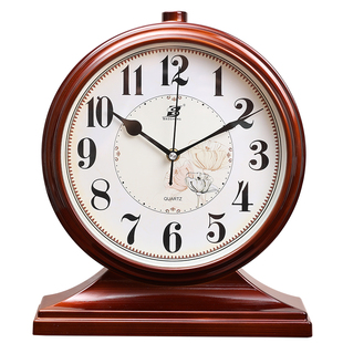 时钟摆台式新款座钟家用桌面客厅钟表中式摆放式台钟2025摆钟摆件